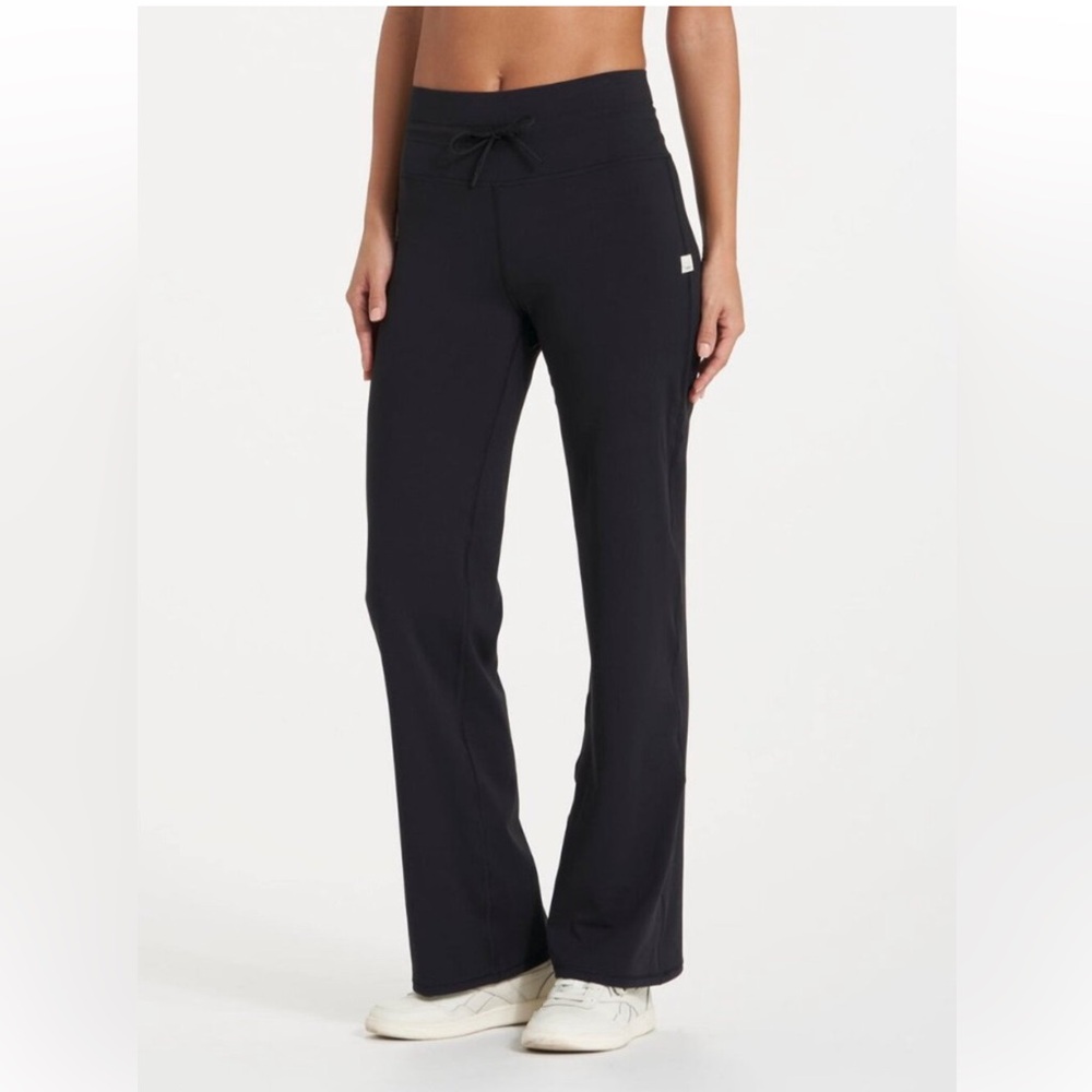 Vuori Women’s Daily Wide Leg Pant VW489 LONG Size Large Drawstring Waist
